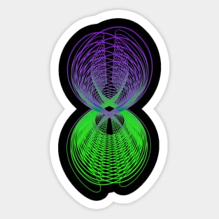 Galaxy abstract geometric futuristic Sticker